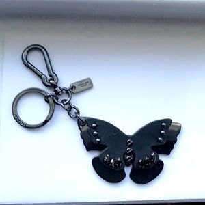 Coach butterfly keychain
